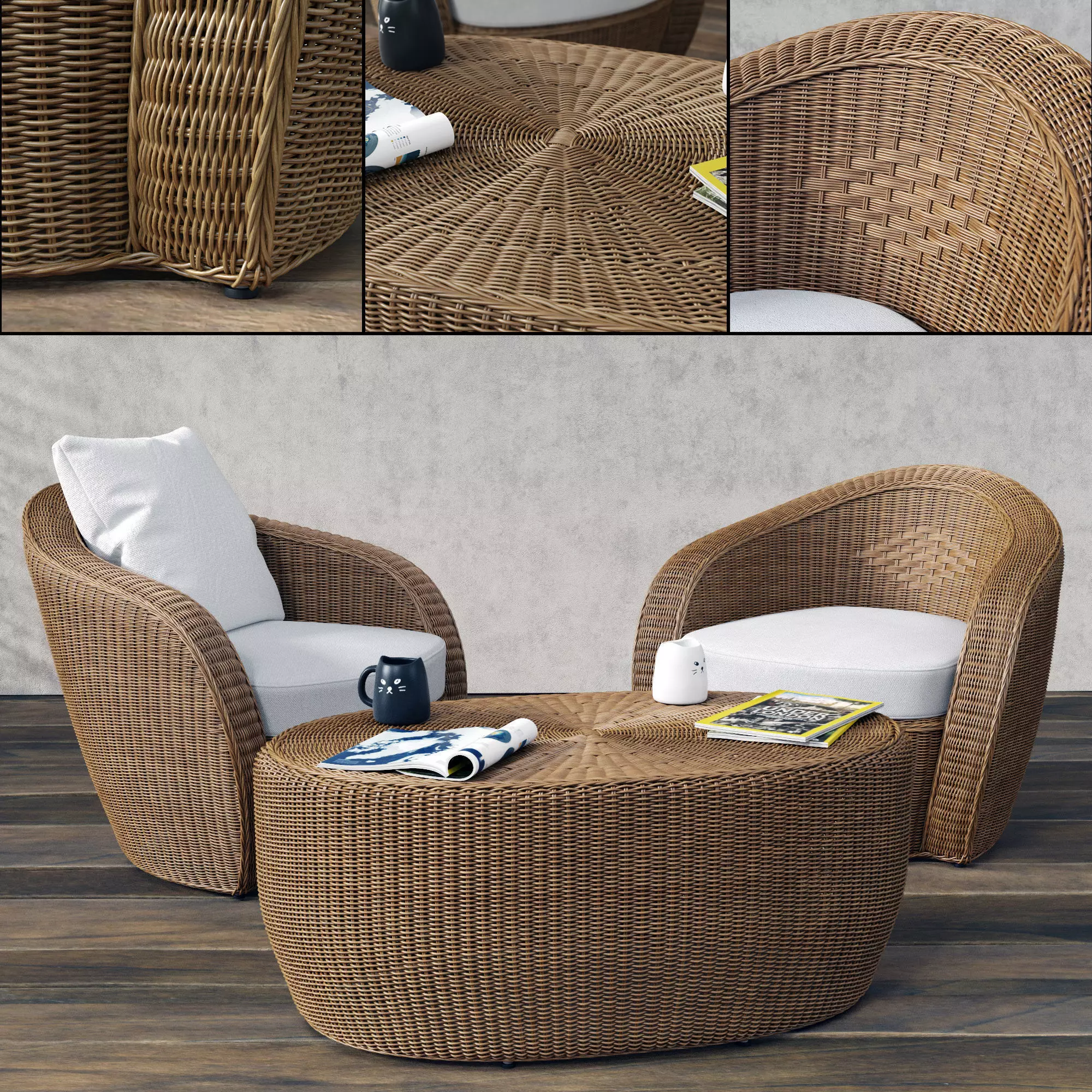 VARASCHIN Bolero Lounge Chair  3D model_0