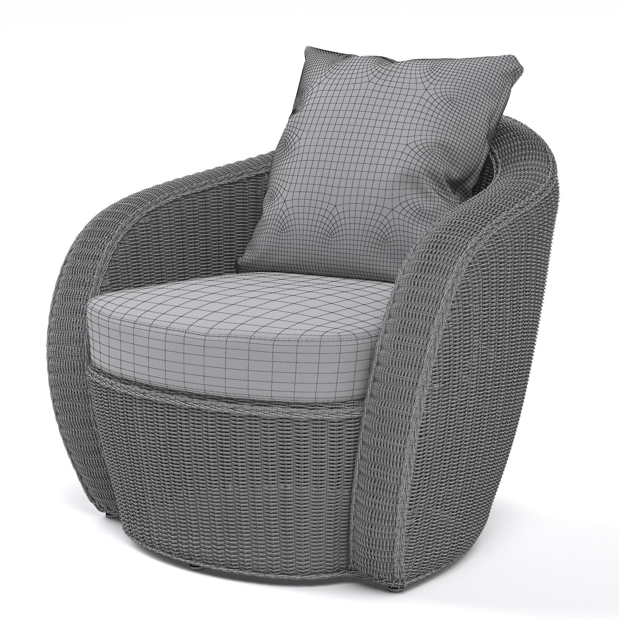 VARASCHIN Bolero Lounge Chair  3D model_7