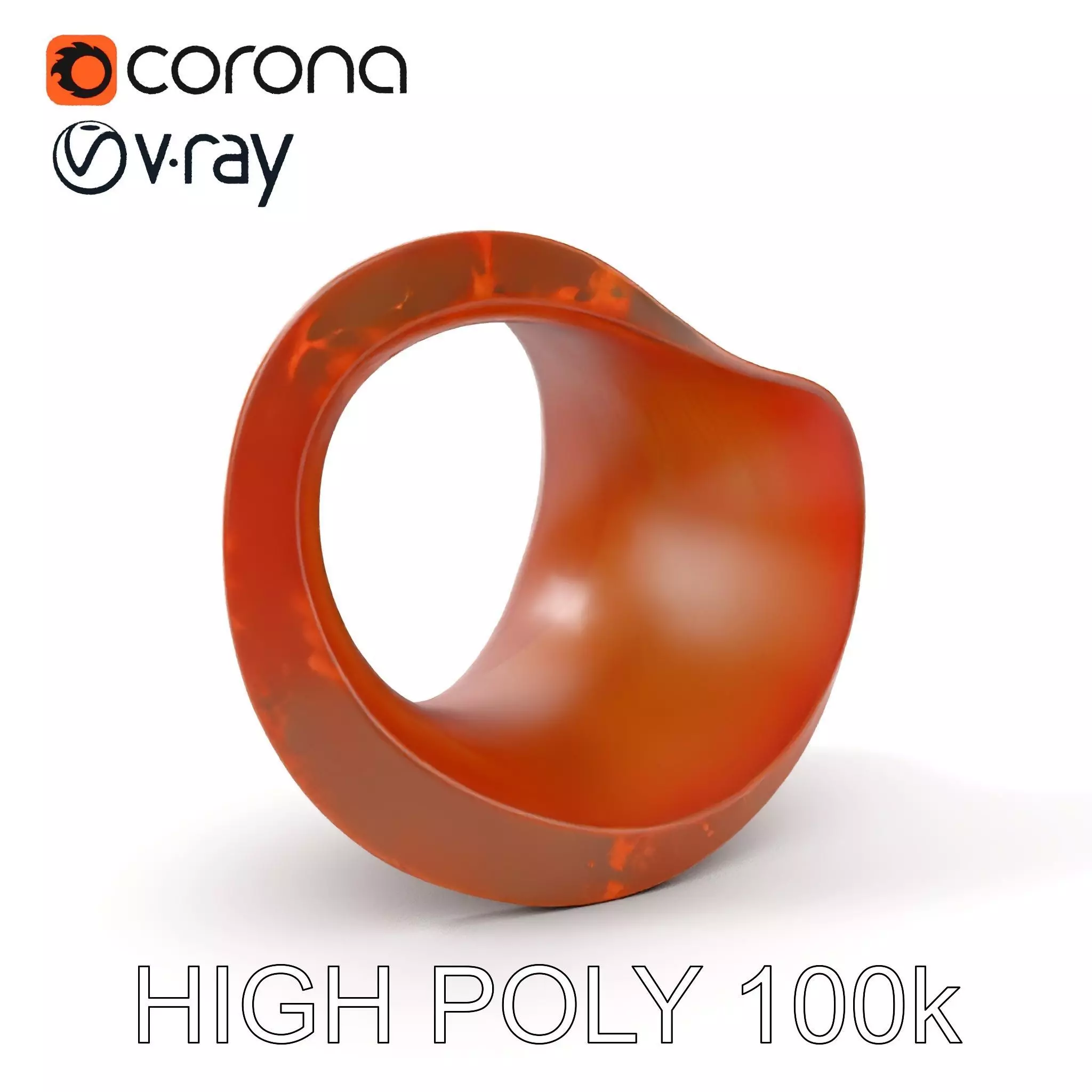 Rustic Torus Knot Decor D Model Pack Low-poly 3D model_0