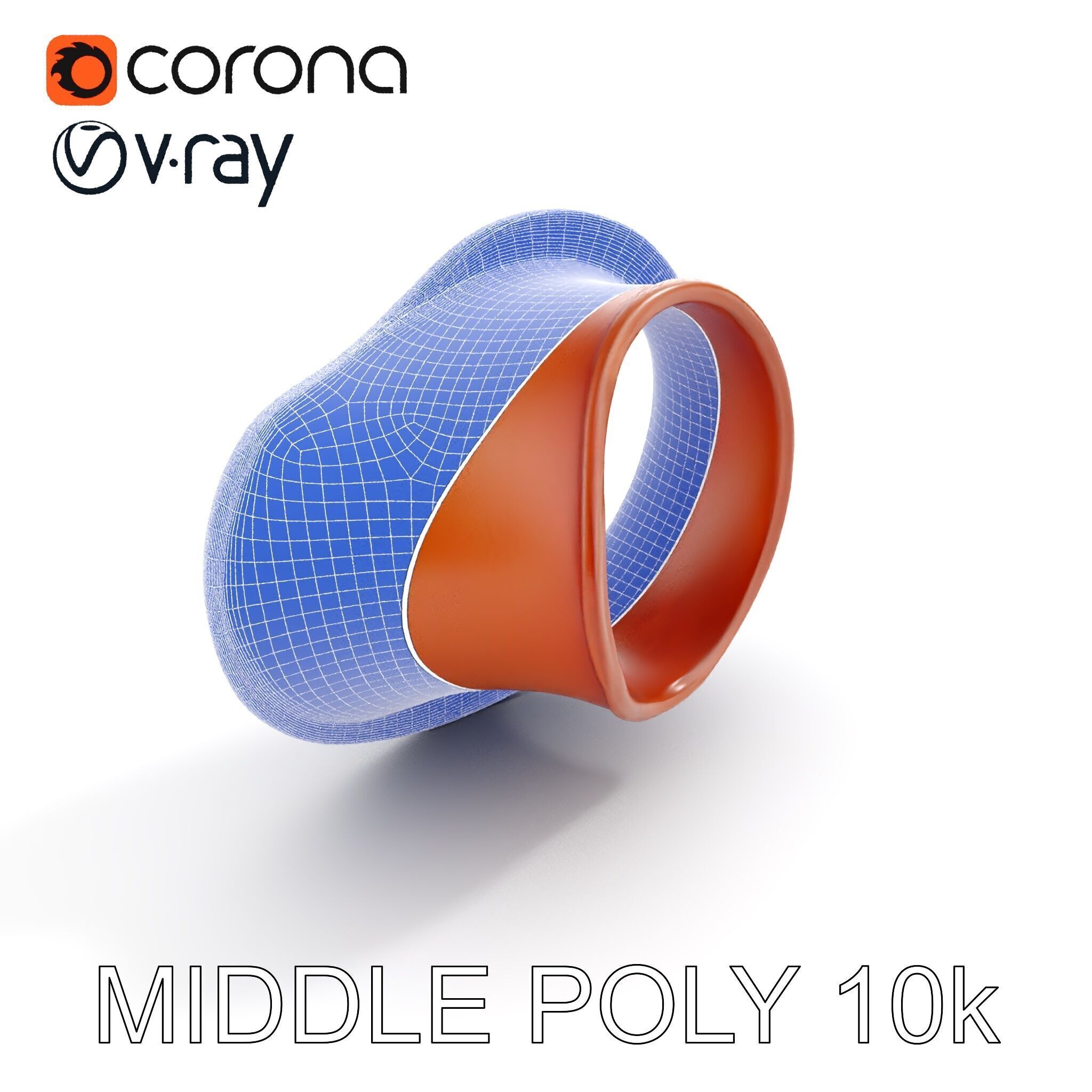 Rustic Torus Knot Decor D Model Pack Low-poly 3D model_12