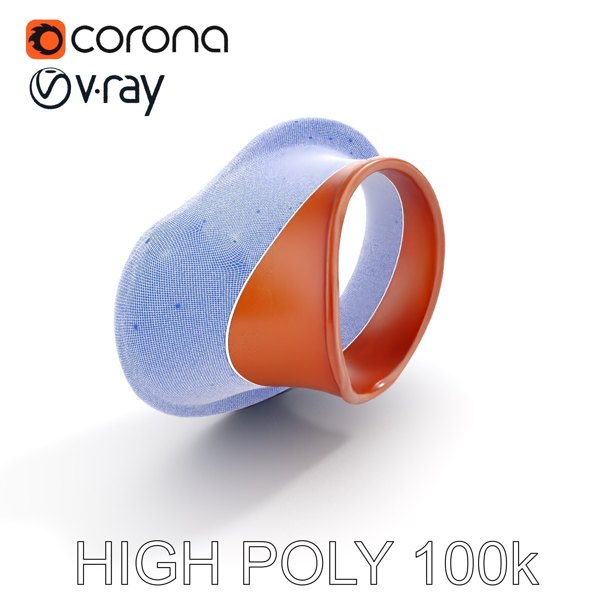 Rustic Torus Knot Decor D Model Pack Low-poly 3D model_33