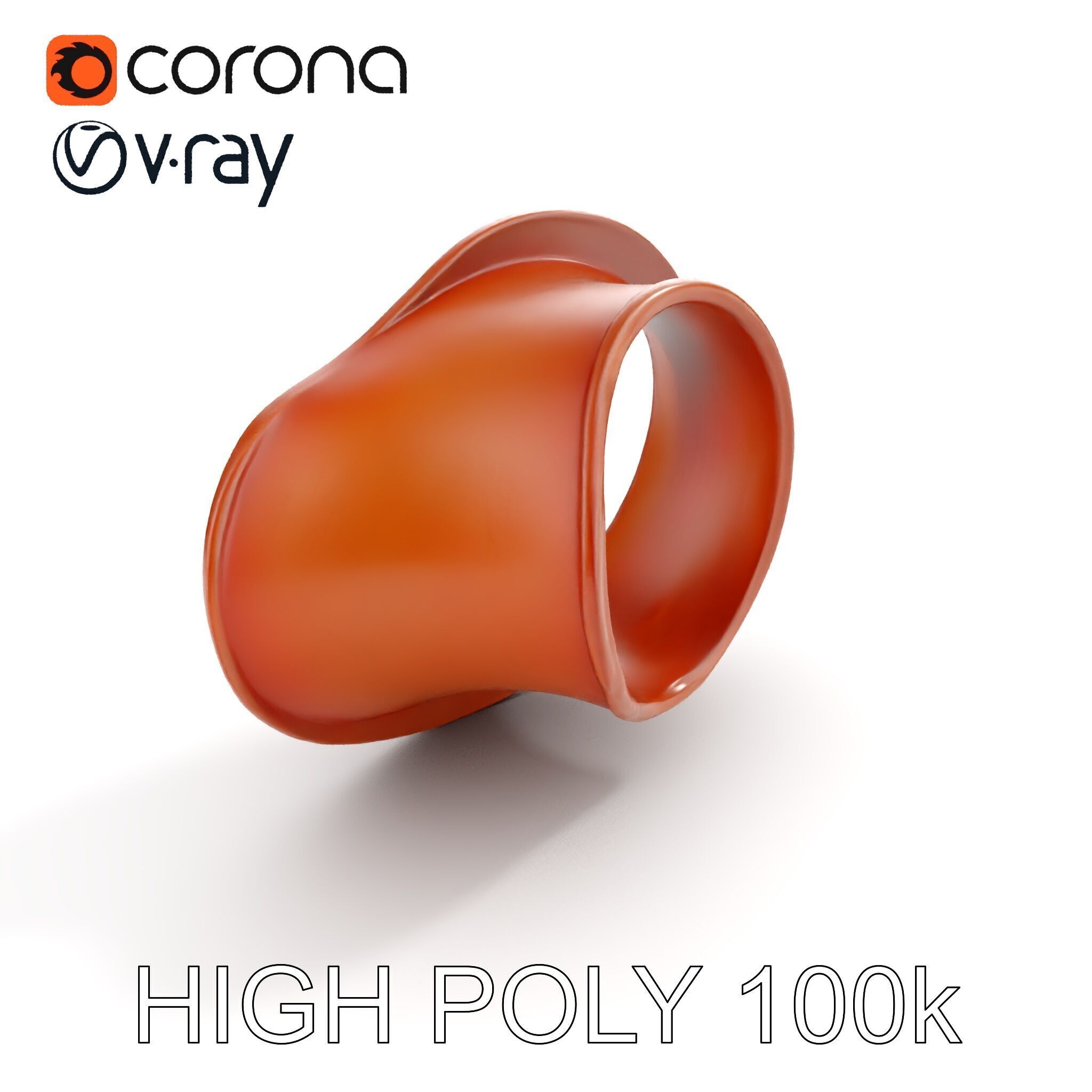 Rustic Torus Knot Decor D Model Pack Low-poly 3D model_11