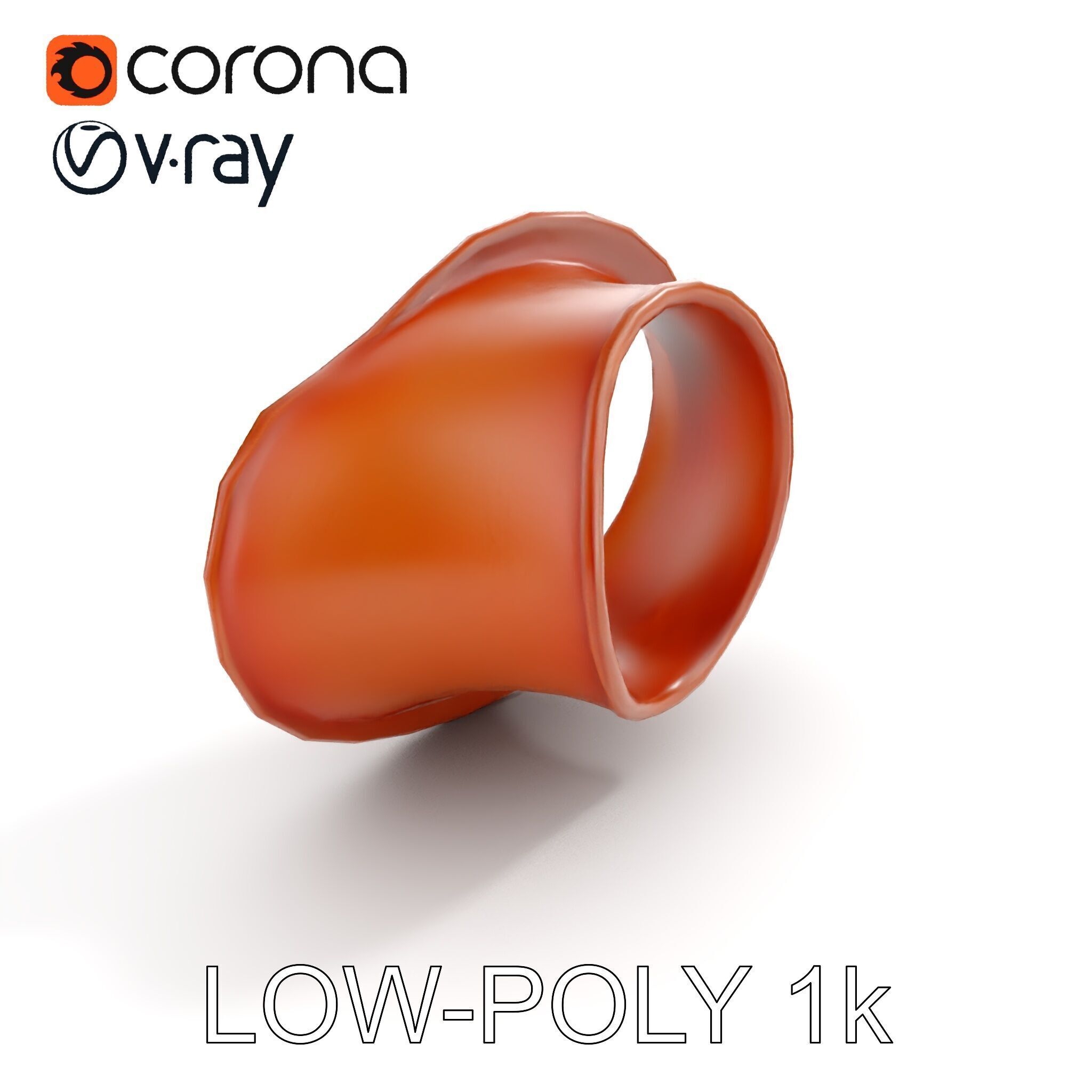 Rustic Torus Knot Decor D Model Pack Low-poly 3D model_13