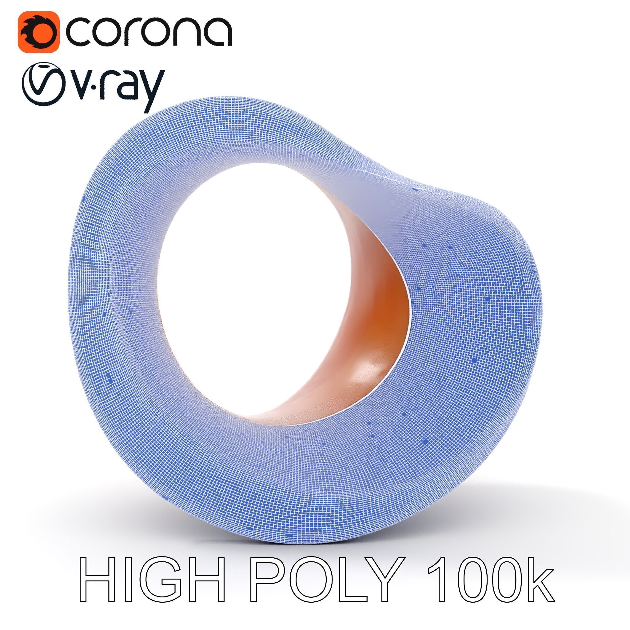 Rustic Torus Knot Decor D Model Pack Low-poly 3D model_27