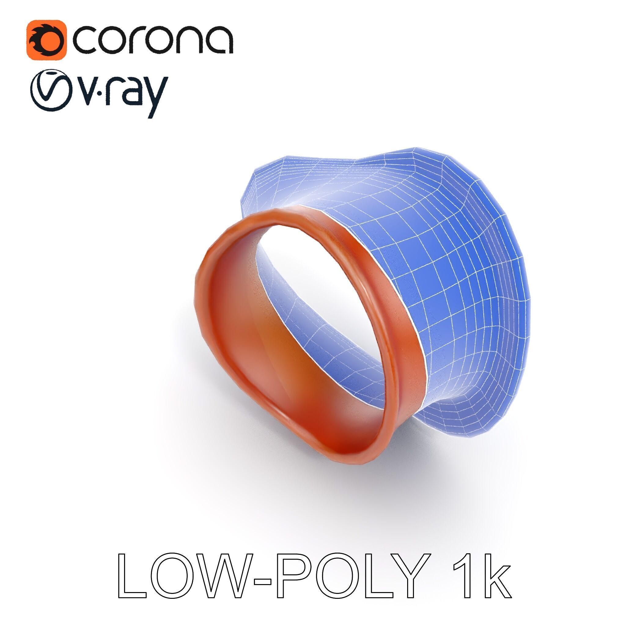 Rustic Torus Knot Decor D Model Pack Low-poly 3D model_29