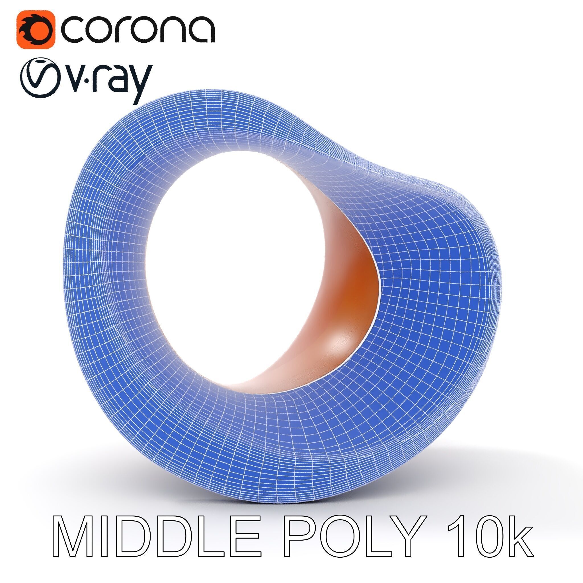 Rustic Torus Knot Decor D Model Pack Low-poly 3D model_20