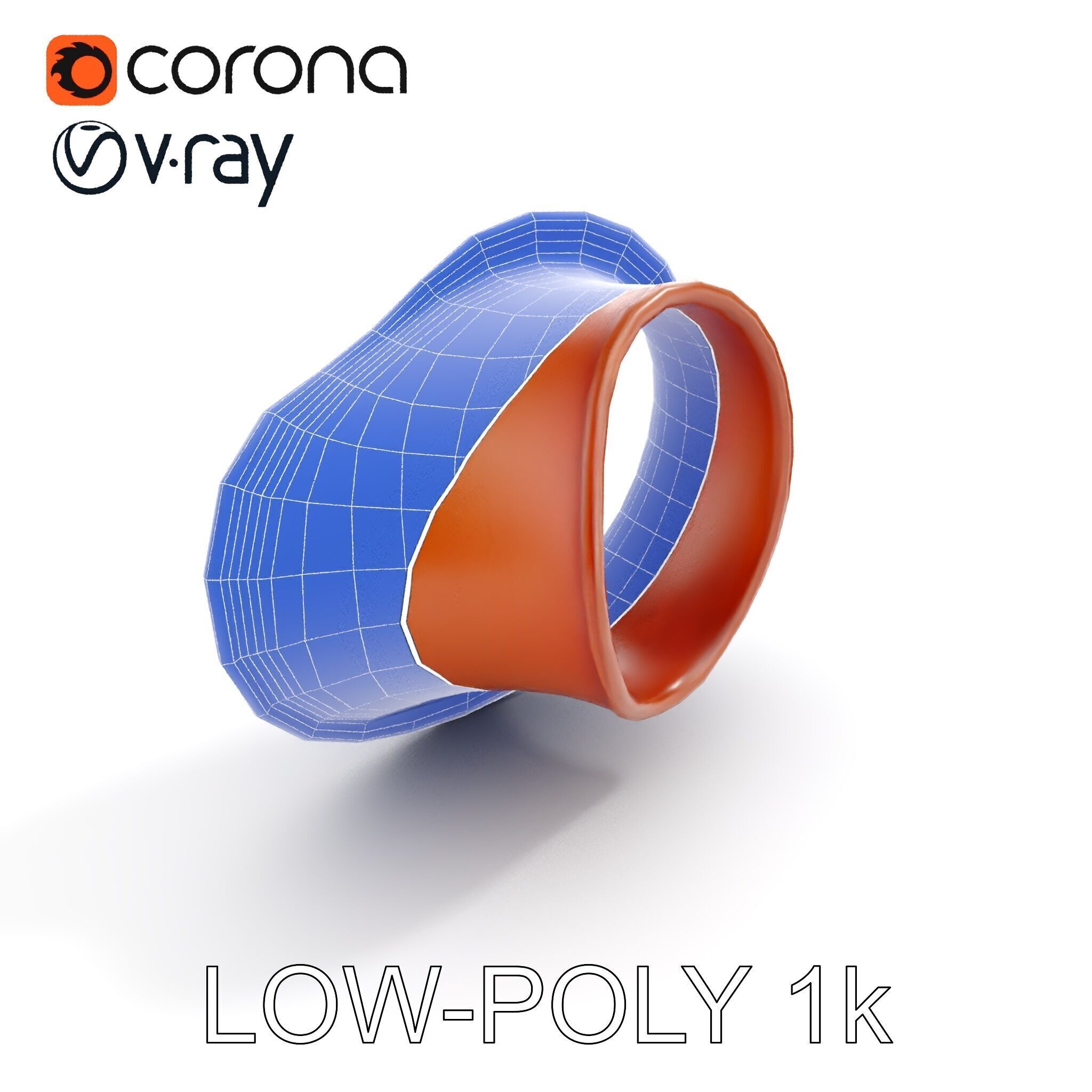 Rustic Torus Knot Decor D Model Pack Low-poly 3D model_32