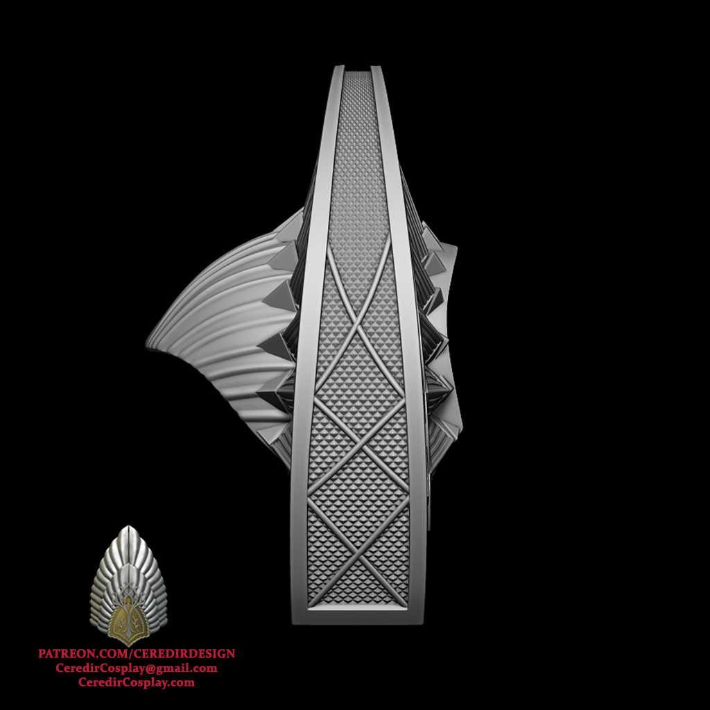 Padme Amidala Refugee Head piece Star Wars 3D DIGITAL DL 3D print model_5