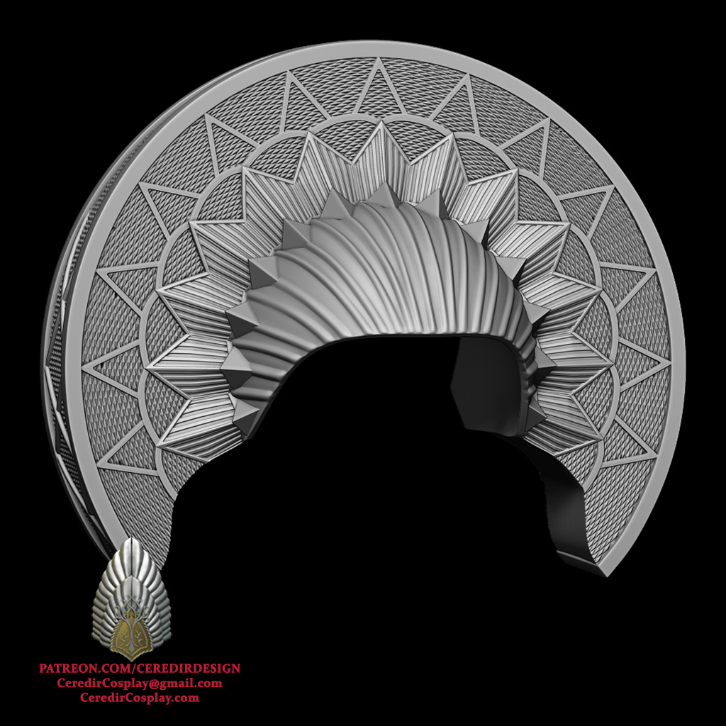 Padme Amidala Refugee Head piece Star Wars 3D DIGITAL DL 3D print model_8