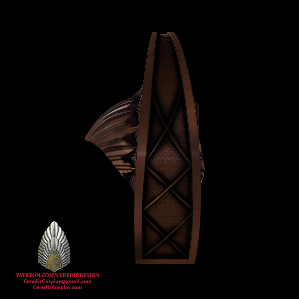 Padme Amidala Refugee Head piece Star Wars 3D DIGITAL DL 3D print model_3