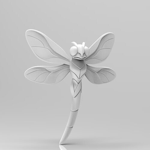 Mystical Libellula Minimalist Sculpture 3D print model