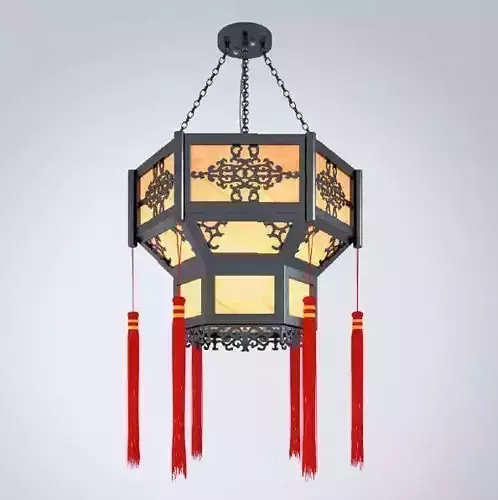 The Chinese ceilling lights Free 3D model