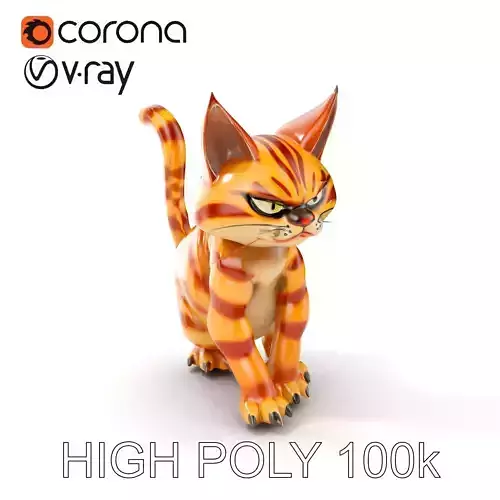 Realistic Cartoon Cat Model Pack