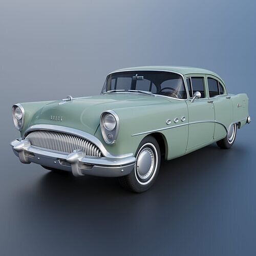 Buick Special 4-Door Sedan 1954 3D print model