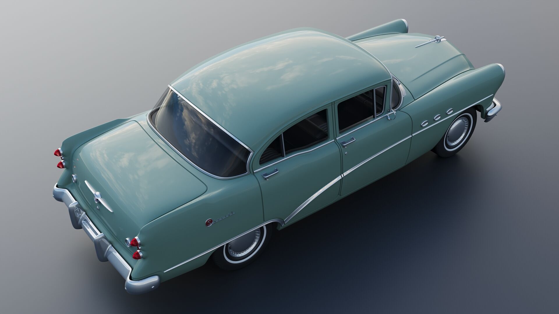 Buick Special 4-Door Sedan 1954 3D print model_7