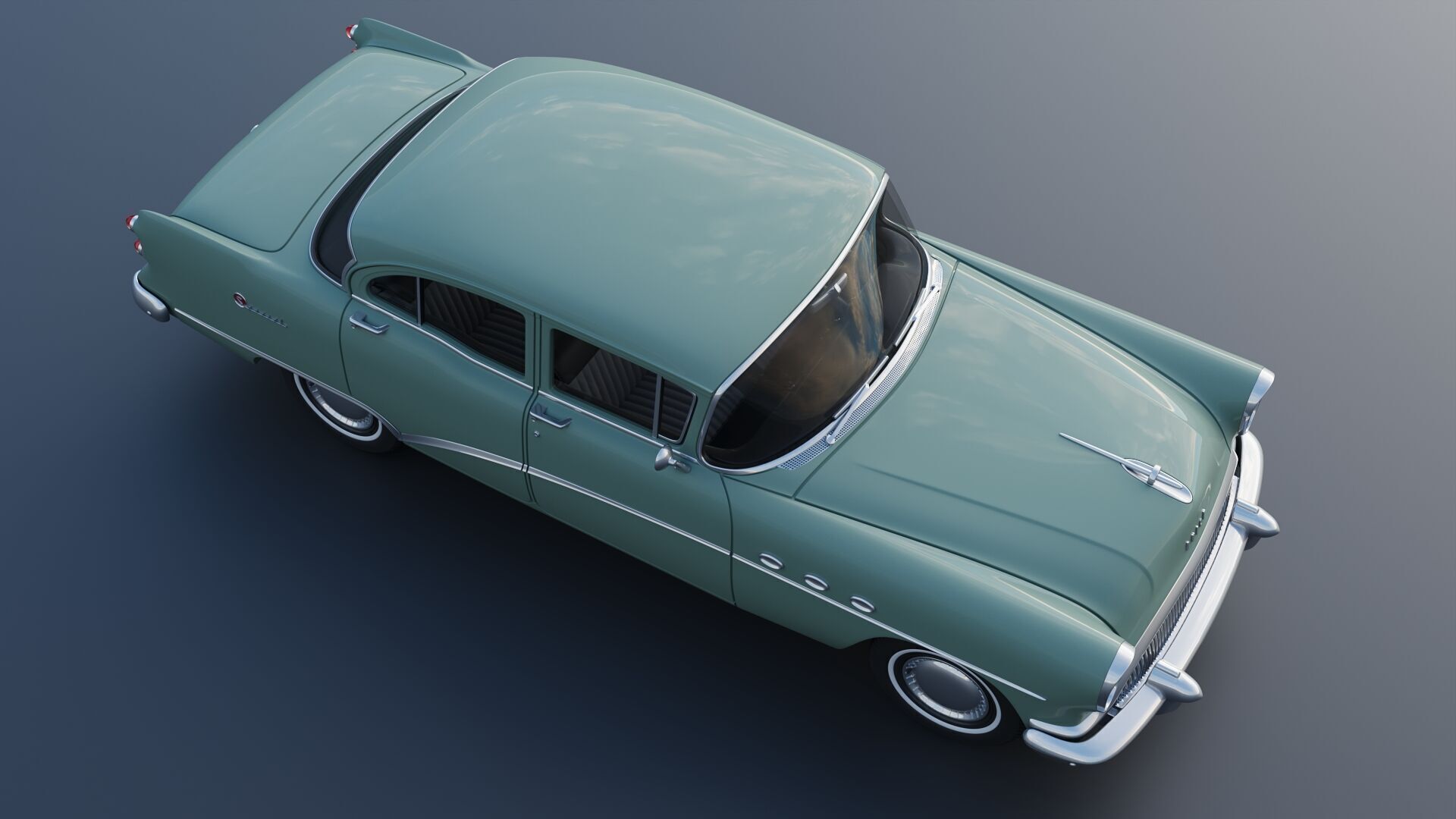 Buick Special 4-Door Sedan 1954 3D print model_11