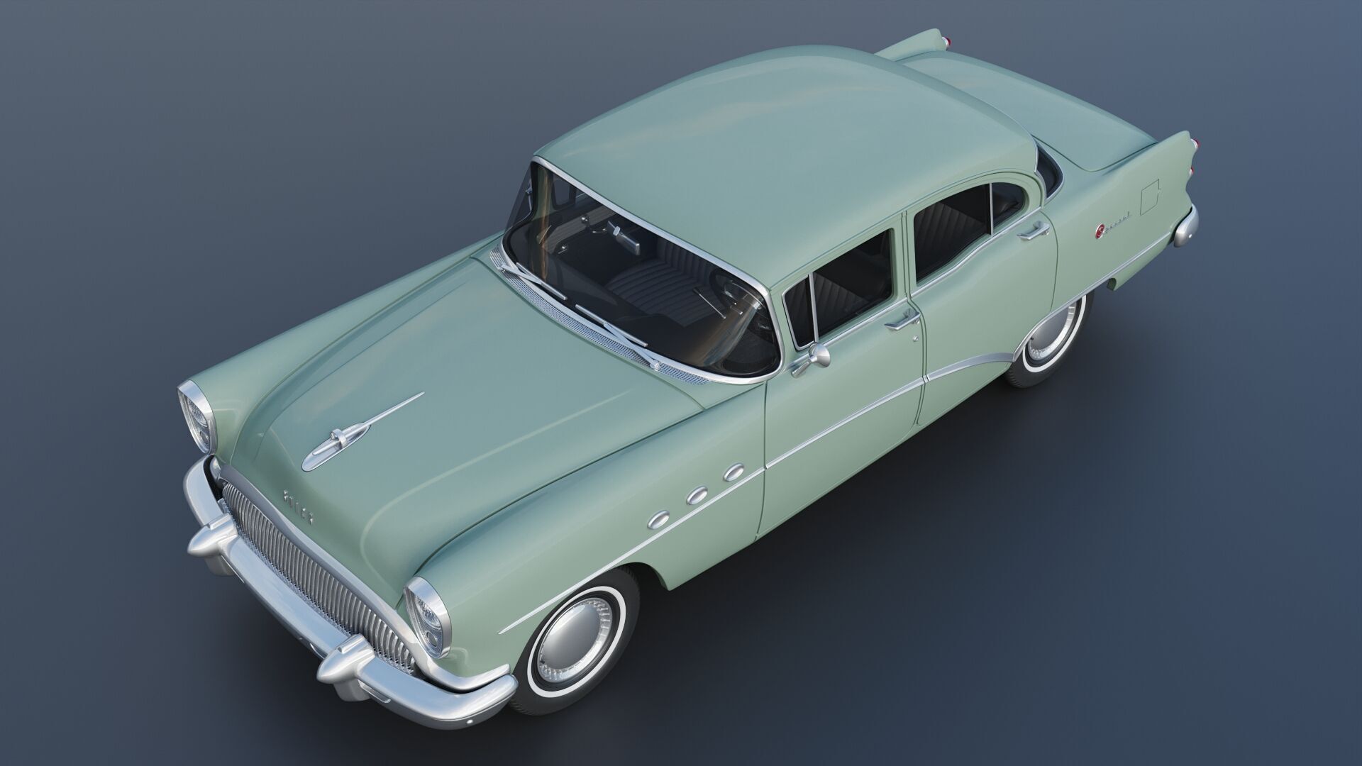 Buick Special 4-Door Sedan 1954 3D print model_12