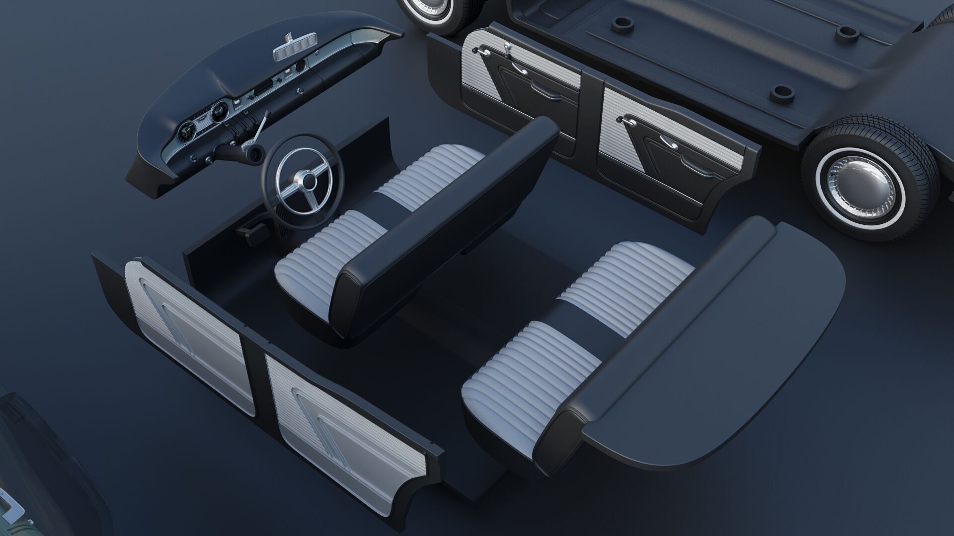 Buick Special 4-Door Sedan 1954 3D print model_27