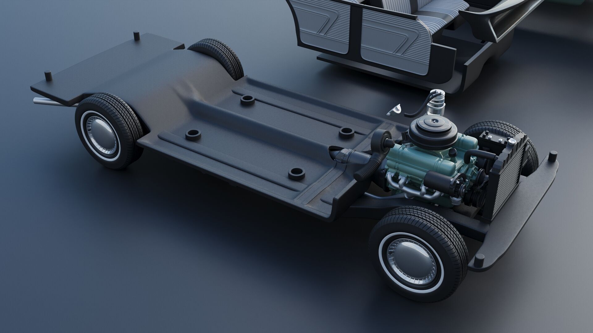 Buick Special 4-Door Sedan 1954 3D print model_30