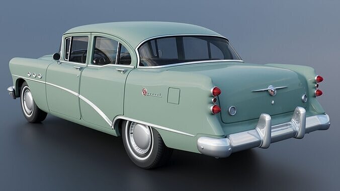 Buick Special 4-Door Sedan 1954 3D print model 5