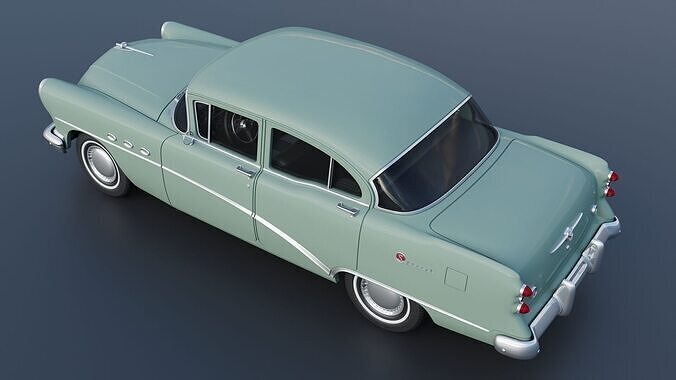 Buick Special 4-Door Sedan 1954 3D print model 6