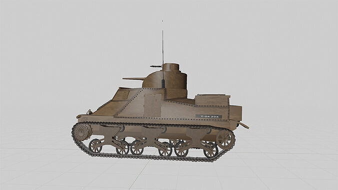 WW2 M3 Lee Medium Tank 3D model
