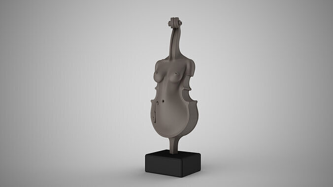 Abstract Violin Body 3D print model