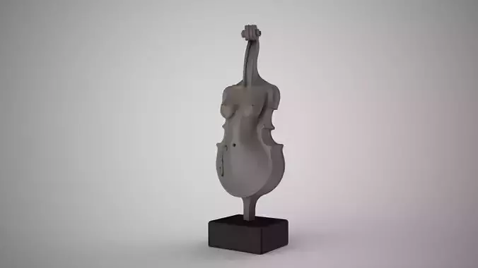 Abstract Violin Body 3D print model
