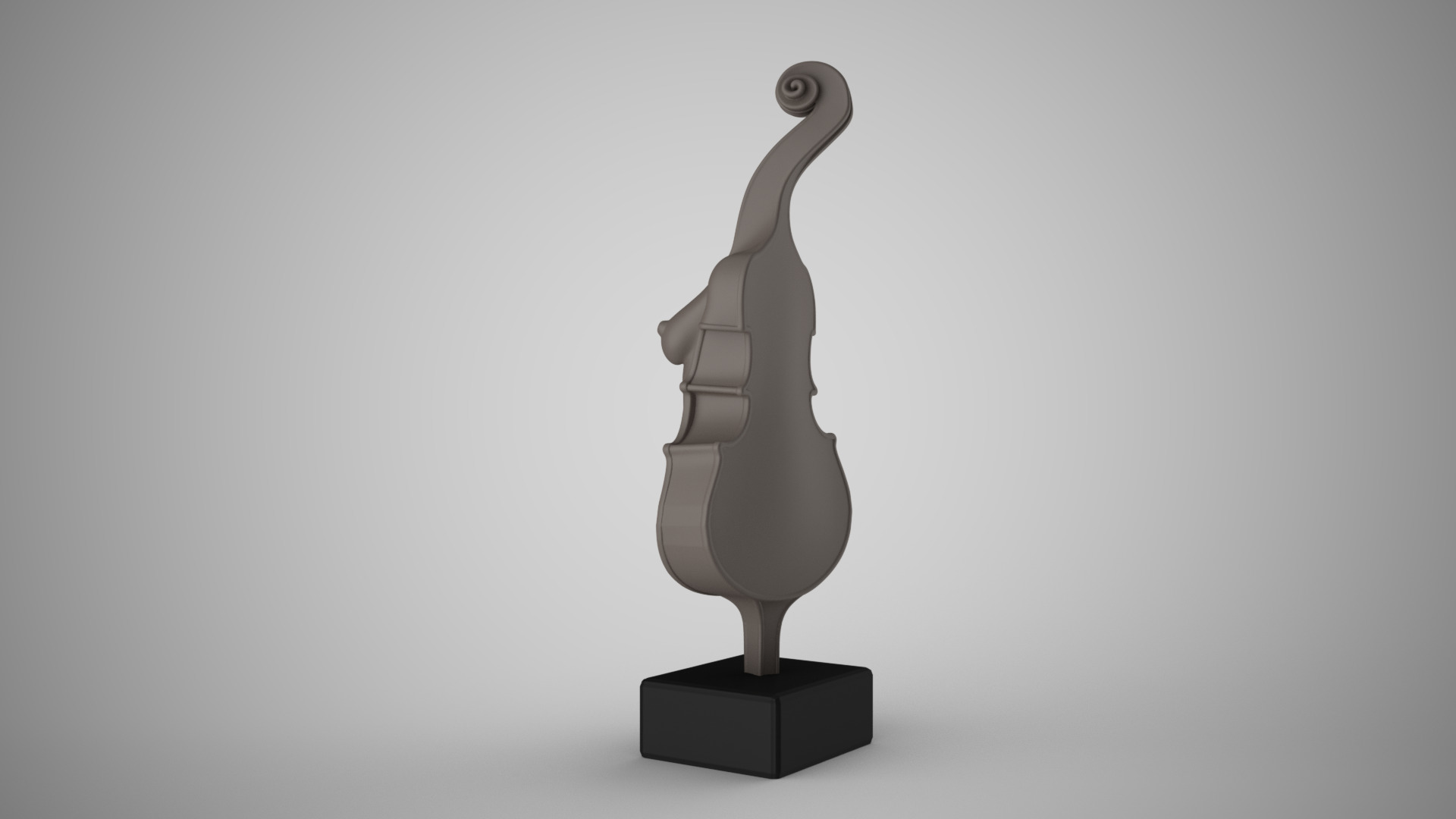 Abstract Violin Body 3D print model_7