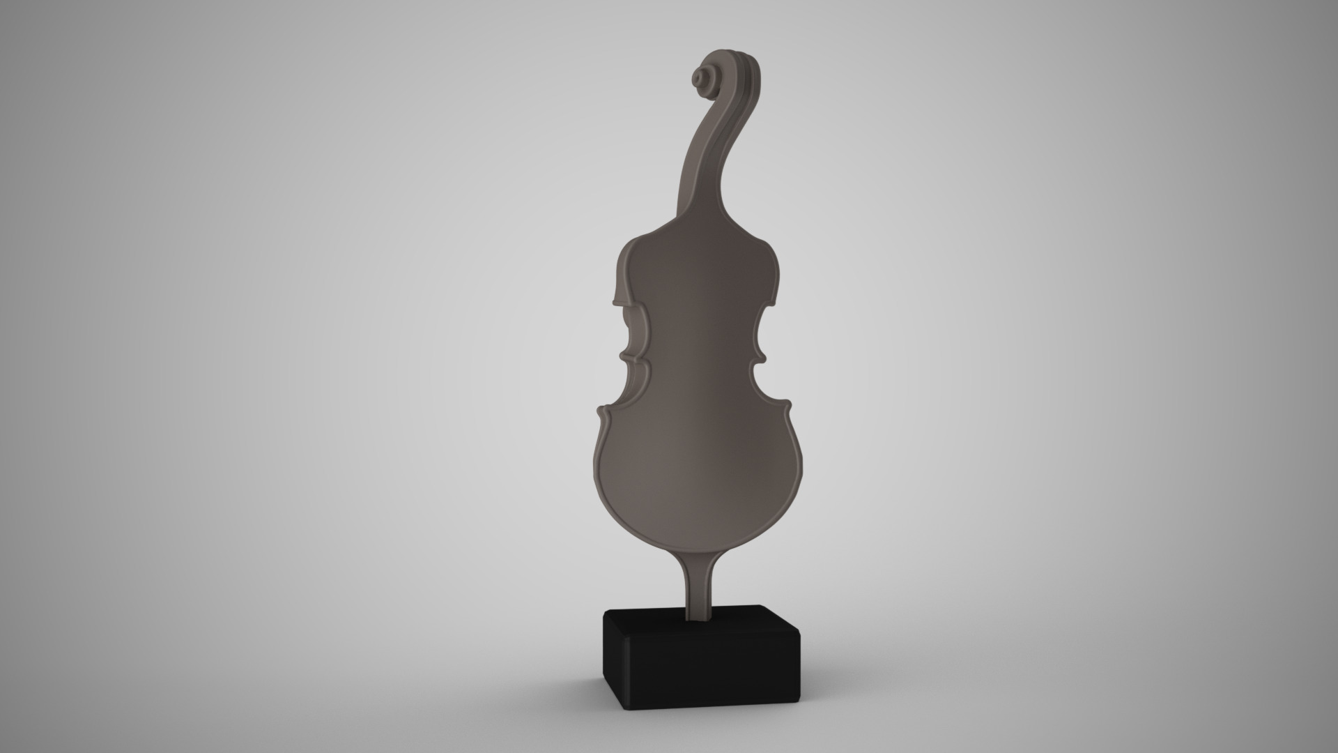 Abstract Violin Body 3D print model_4