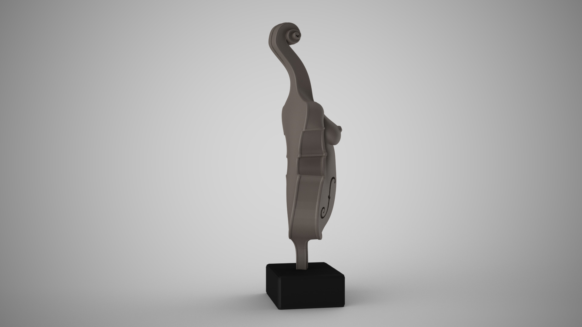 Abstract Violin Body 3D print model_8