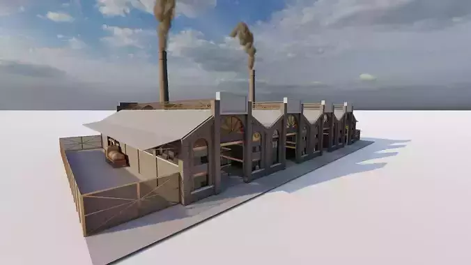 Warehouse-Warehouse Building 3D model