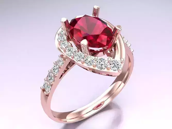 Oval stone ring - Womens  Rings - N482450