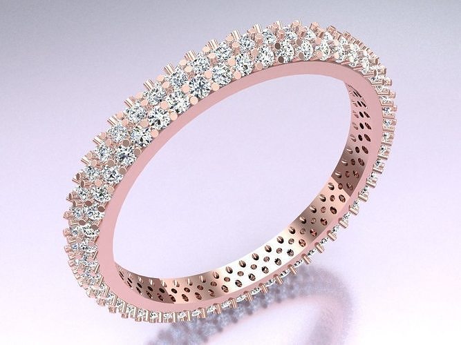 Diamond Ring - Womens Rings - N492917 3D print model