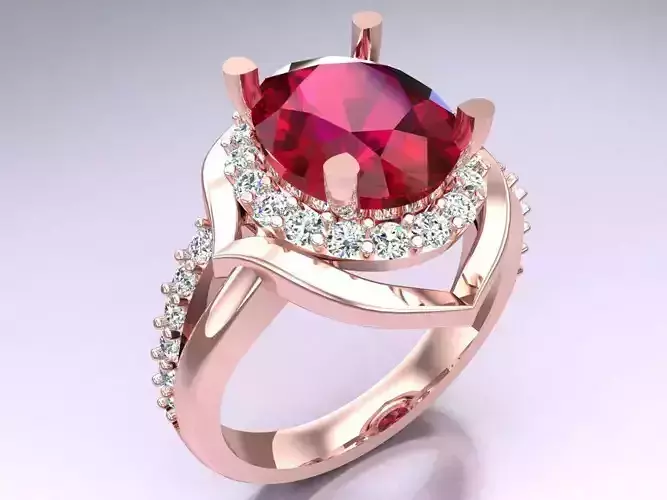 Oval stone ring - Womens  Rings - N492001