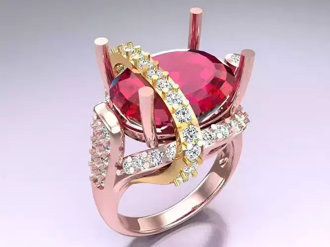 Oval stone ring - Womens  Rings - N582005