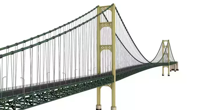 Mackinac Bridge 3D model