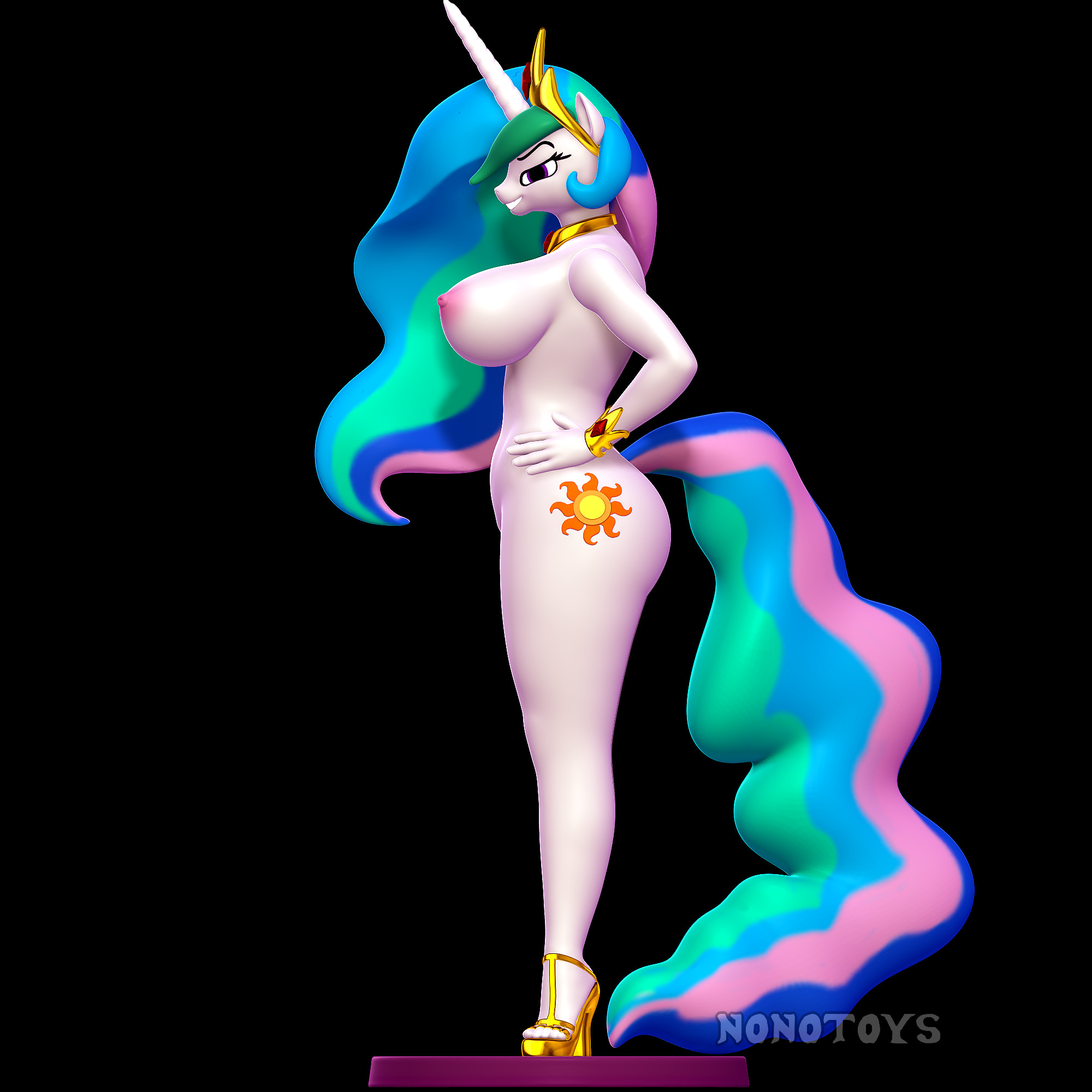  Princess Celestia - NSFW and SFW 3D print model_3
