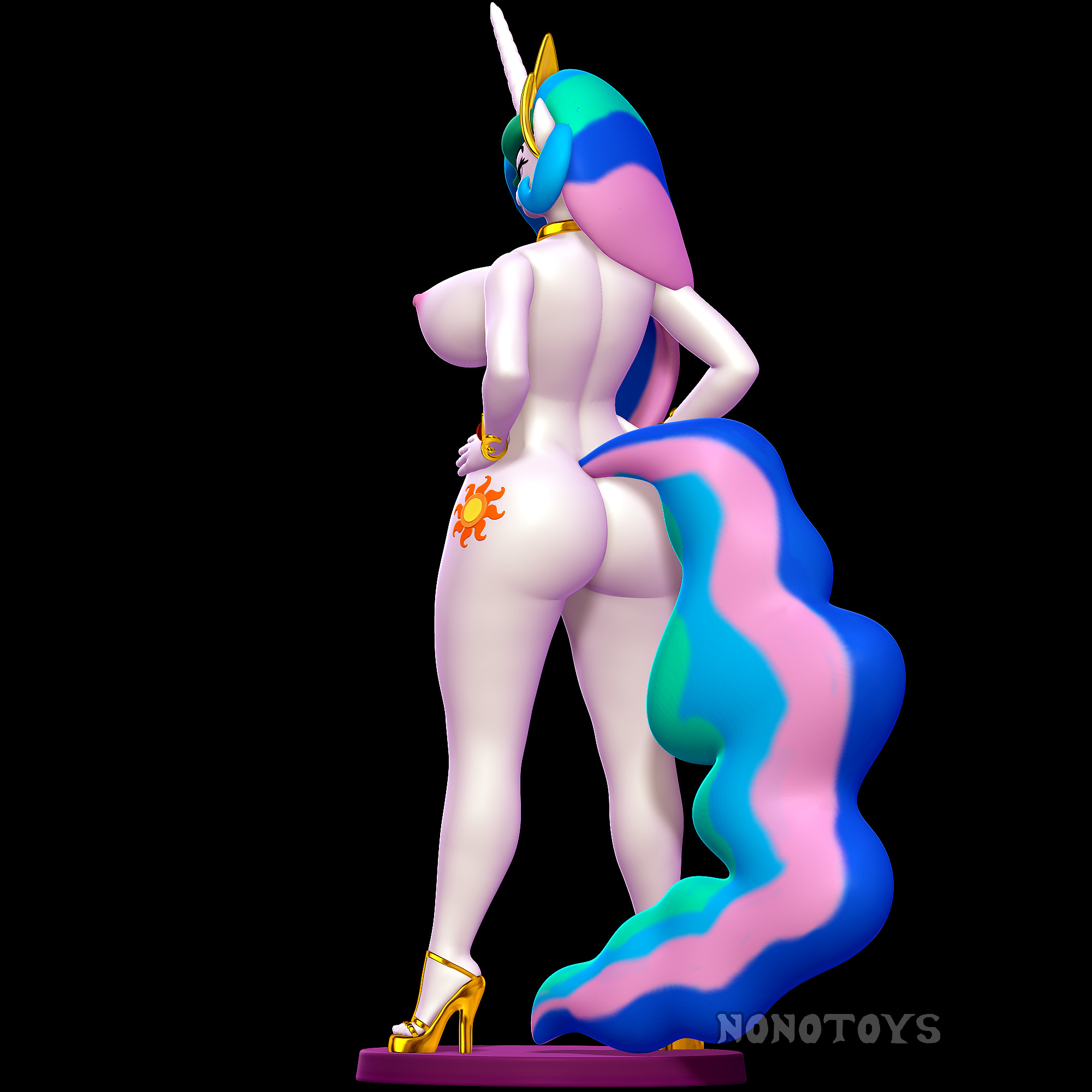  Princess Celestia - NSFW and SFW 3D print model_5