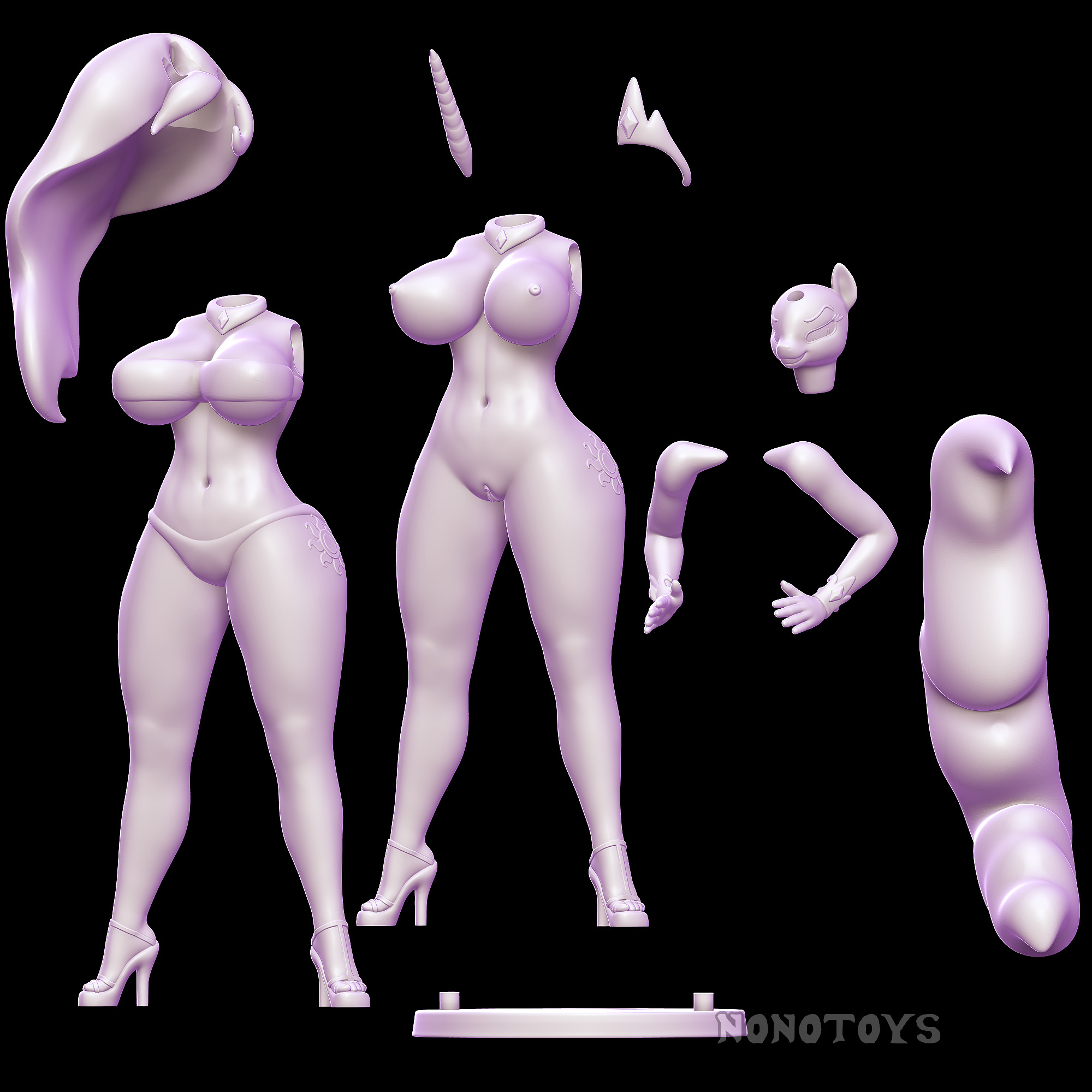  Princess Celestia - NSFW and SFW 3D print model_6