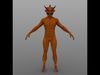 Pumpkin Demon Low-poly 3D model_1