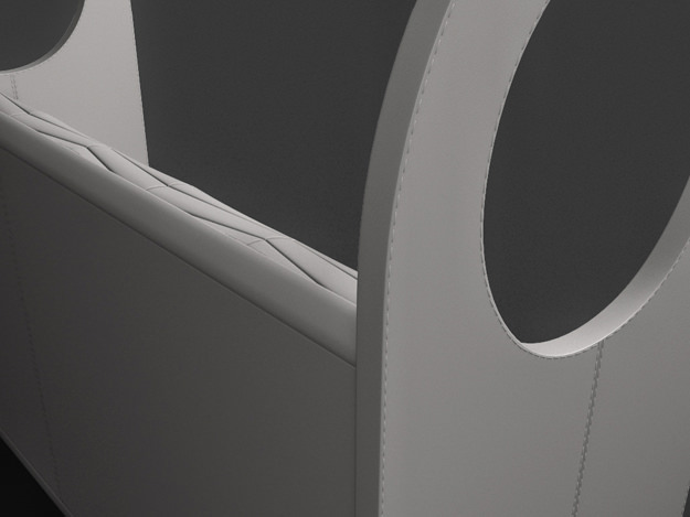 Couch sofa with pillows 3D model_3