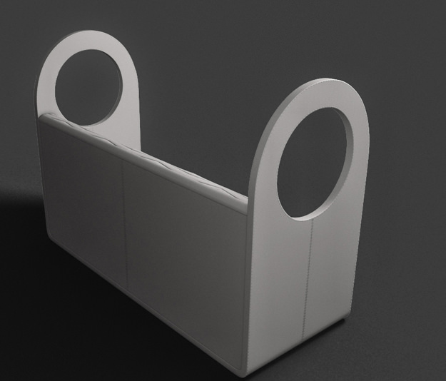 Couch sofa with pillows 3D model_1