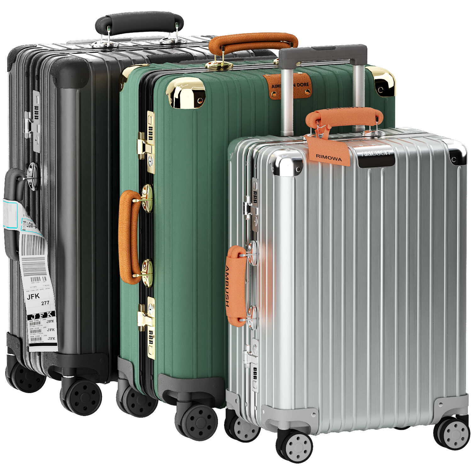 rimowa classic bags collection 3D model_1