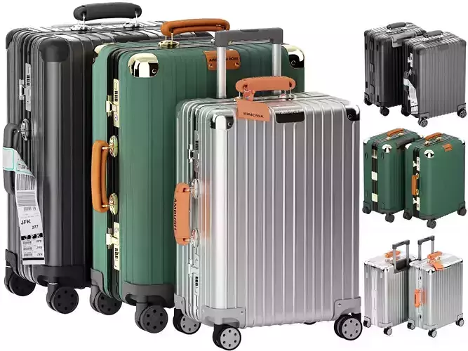 rimowa classic bags collection 3D model