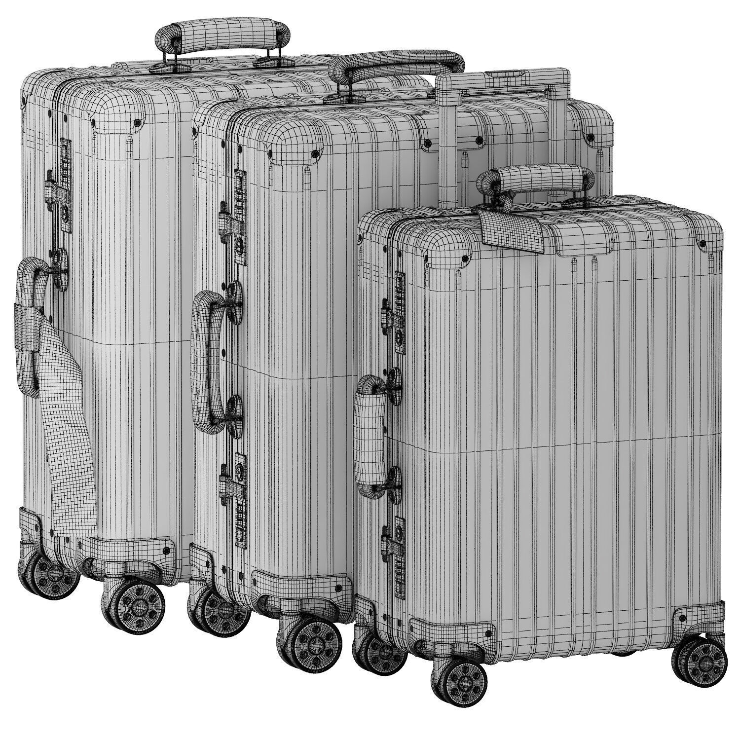 rimowa classic bags collection 3D model_6