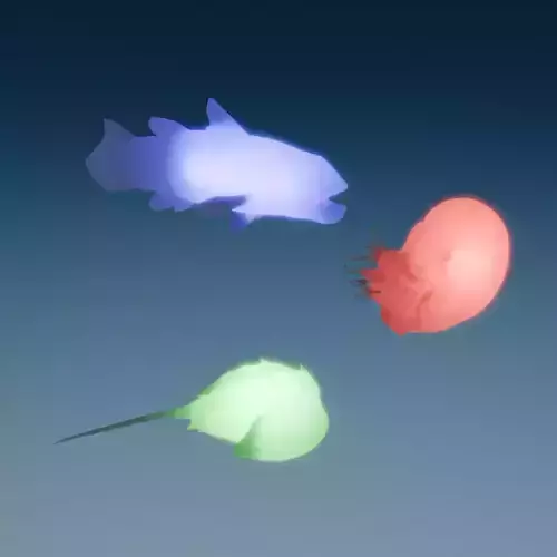 Indirect lighting of living fossils