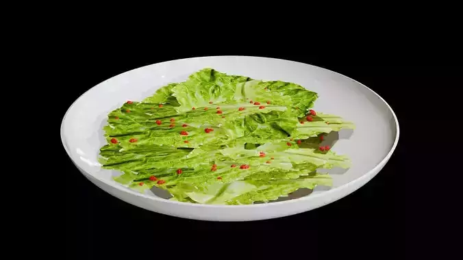 Chinese food vegetable lettuce and wolfberry