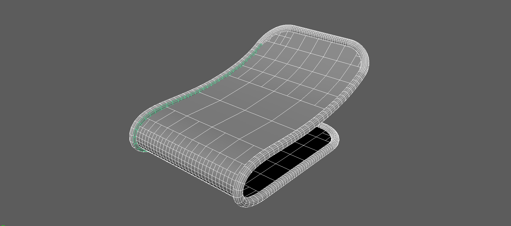 Chair Low-poly 3D model_3