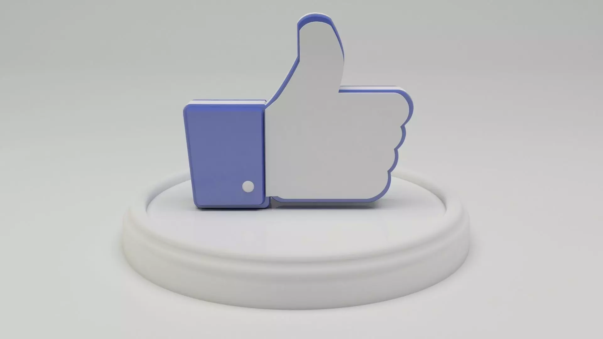 Facebook like  3D model_0